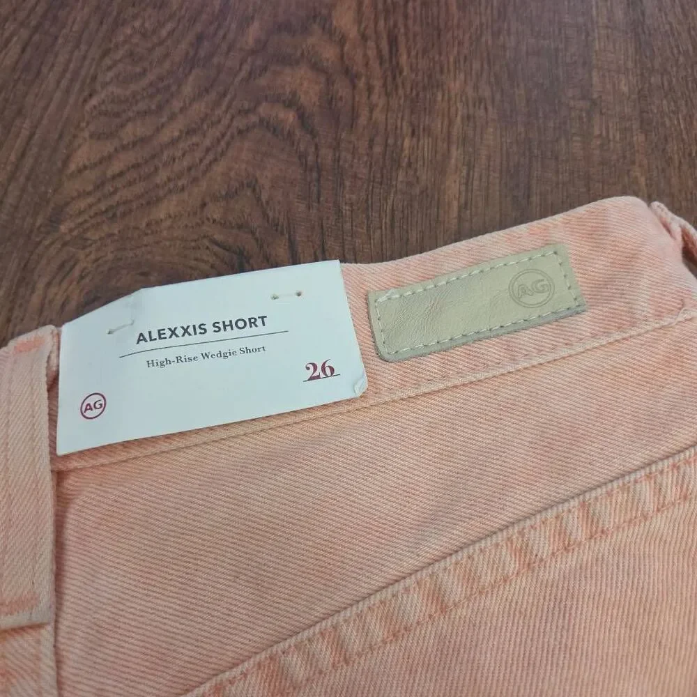 NWT Ag Adriano Goldschmied Alexxis High Rise Shorts